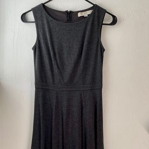 Gray Ann Taylor Loft A-Line dress 00p